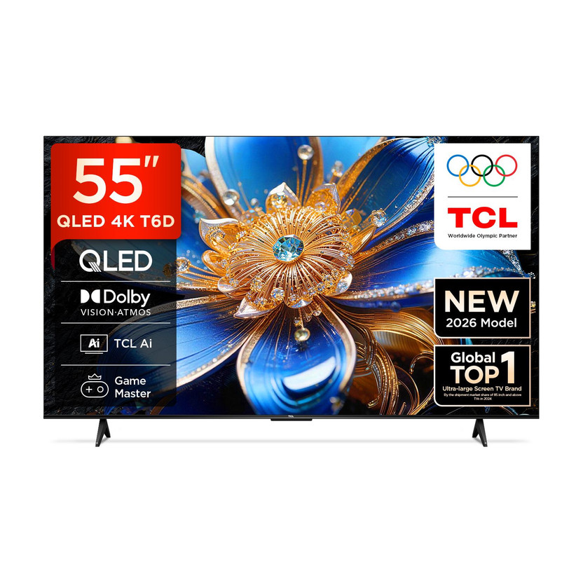 TCL T6D 138.71 cm (55 inch) QLED Ultra HD (4K) Smart Google TV 20