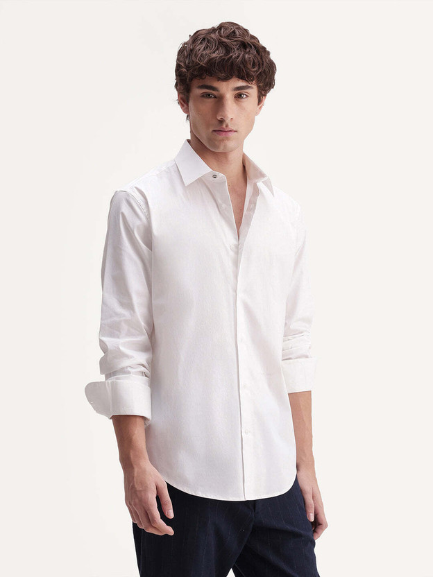 RARE RABBIT Men Regular Fit Solid Casual Shirt
