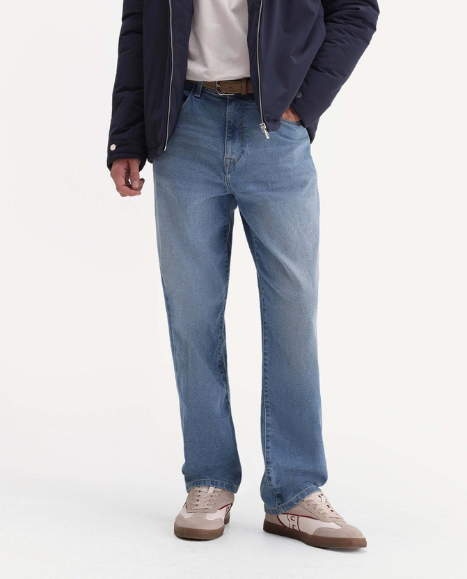 RARE RABBIT Men Relaxed Fit Mid Rise Blue Jeans