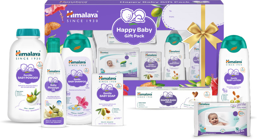 HIMALAYA Happy Baby Gift Pack ( 7 IN 1) (Blue) - Image 2