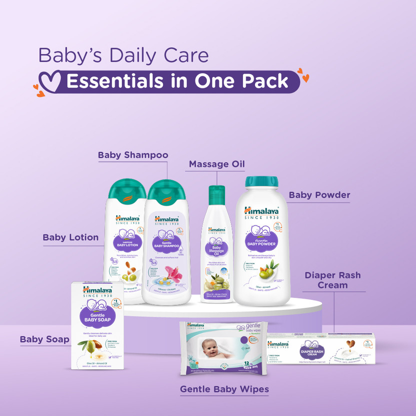 HIMALAYA Happy Baby Gift Pack ( 7 IN 1) (Blue) - Image 4
