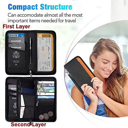 DAHSHA Unisex Nylon RFID Travel