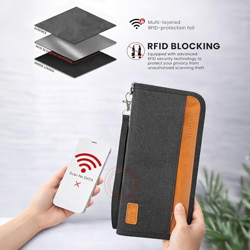 DAHSHA Unisex Nylon RFID Travel