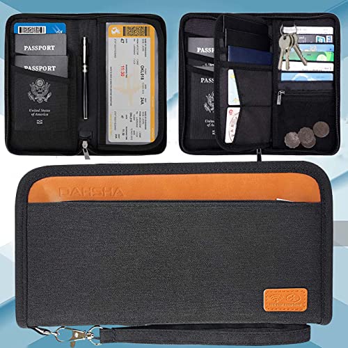 DAHSHA Unisex Nylon RFID Travel