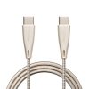 Lifelong Electronics 60W PD USB Type C to Type C Metal Coiled Fast C…