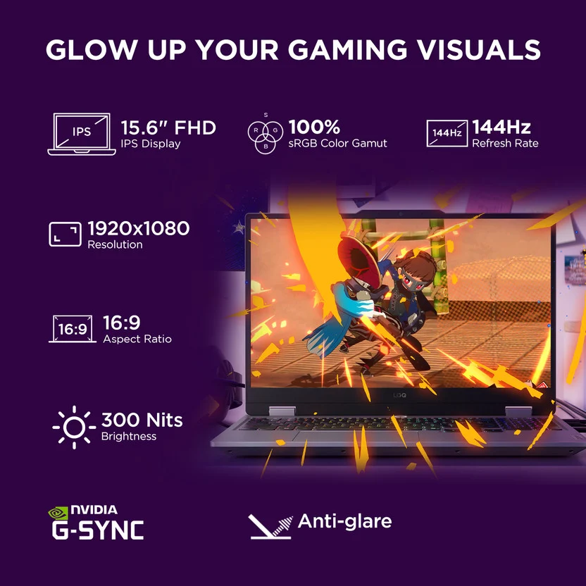 Lenovo LOQ 2025 AMD Ryzen 7 Octa Core 250 - (16 GB/512 GB SSD/Win - Image 2