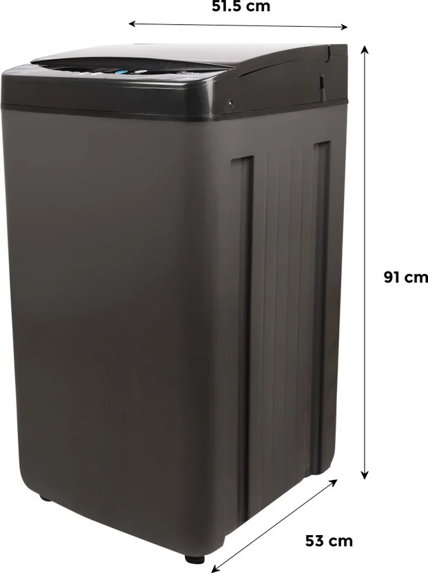 Midea 7.5 kg Fully Automatic Top Load Black (MWMTL075FP0PNMB) - Image 3