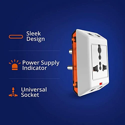 Wipro 3 Way Multiplug Adaptor
