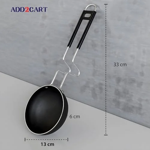 Add2Cart Pre-Seasoned Tadka Pan, Compatible