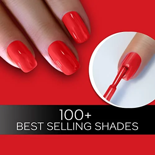 Faces Glossy Splash Nail Enamel, Hot Paprika 63, 8 ml - Image 4