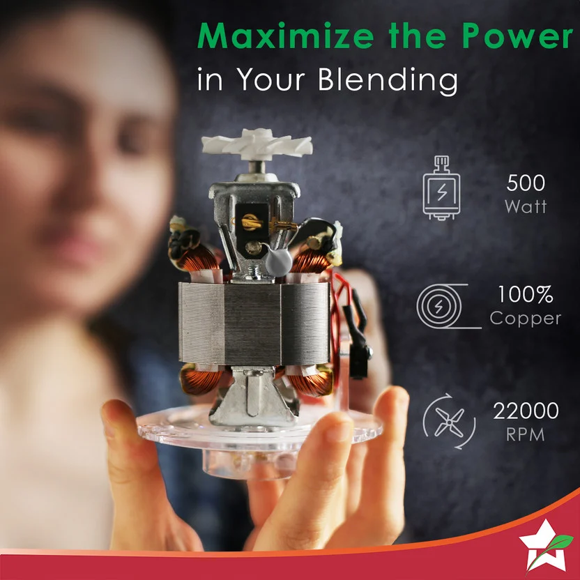 WONDERCHEF Nutri-blend 500 W Juicer Mixer Grinder (Nutri-blend Ac - Image 2