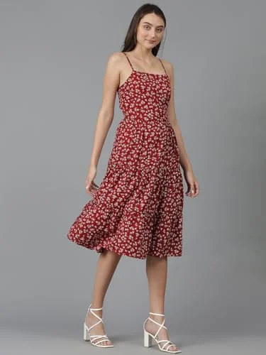 KOTTY Women's Fit and Flare Floral Print Dress - Image 2