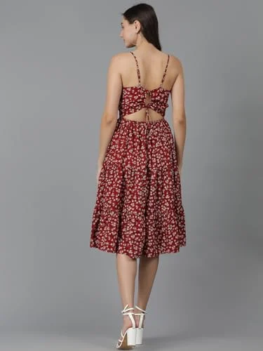 KOTTY Women's Fit and Flare Floral Print Dress - Image 4