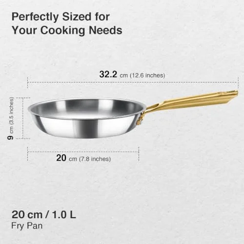 Prestige Triply Aurum Fry Pan 20 cm - Image 3