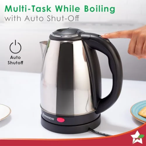 Wonderchef Crescent Electric Kettle 1.5 Litres, 2 years Warranty - Image 6