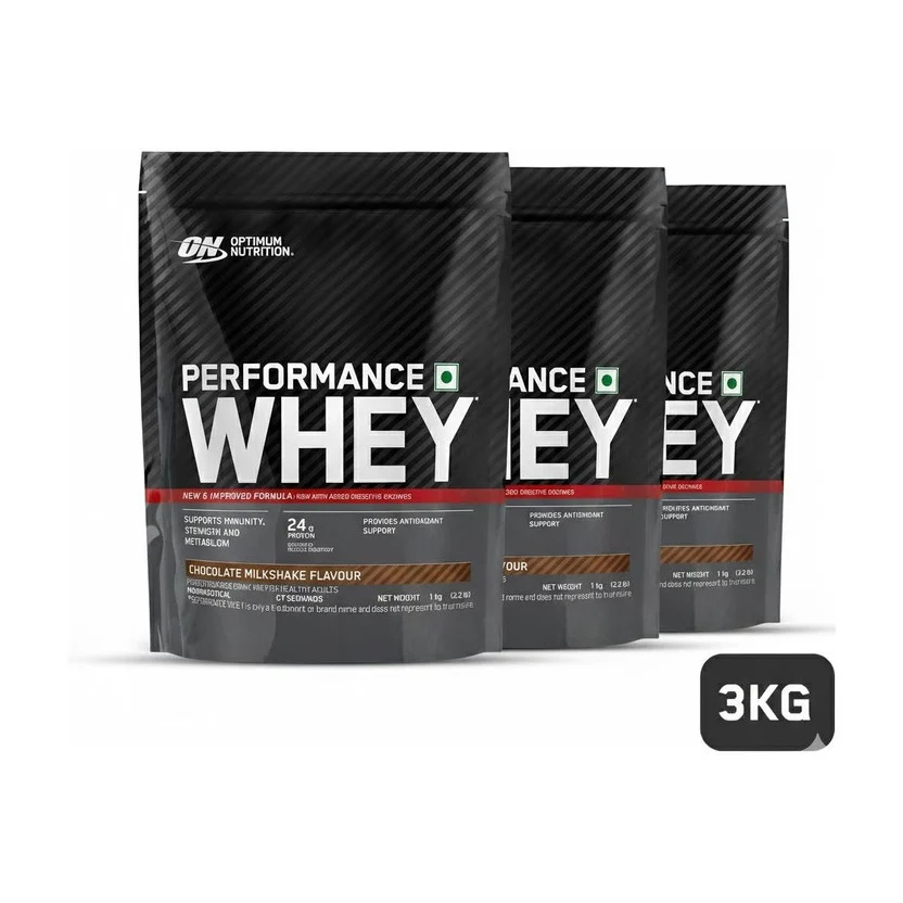 Optimum Nutrition Performance Whey Protein Powder (Pack of 3) Whe