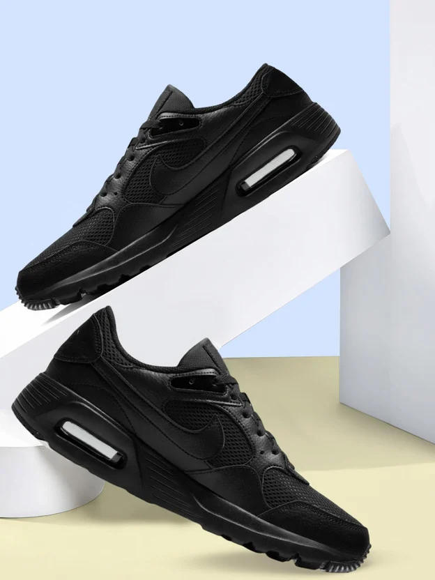NIKE AIR MAX SC Running Shoes For Men (Black , 10)