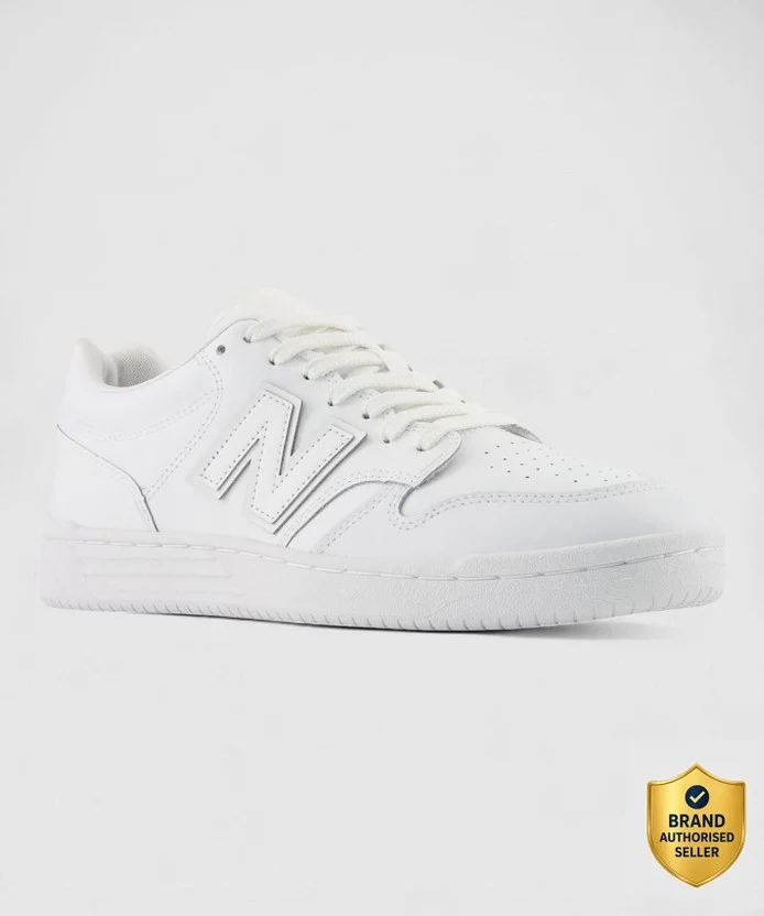 New Balance BB480 Sneakers For Men (White , 10) - Image 9