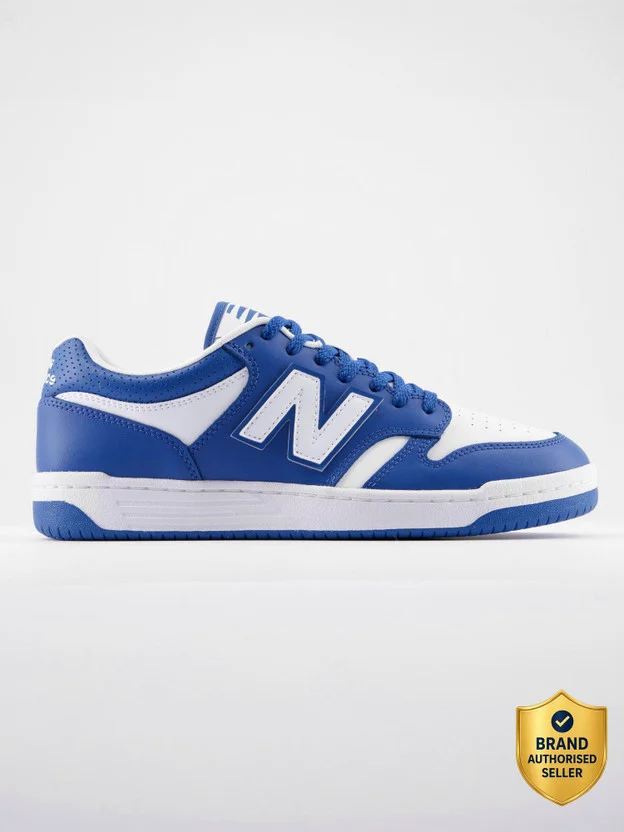 New Balance BB480 Sneakers For Men (White , 10) - Image 10