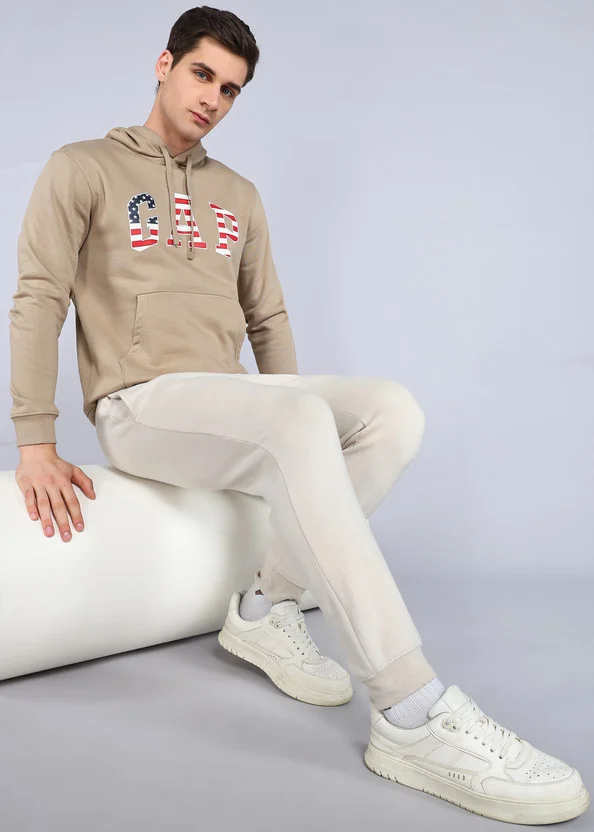 GAP Men Full Sleeve Self Design Hooded Sweatshirt - Image 3