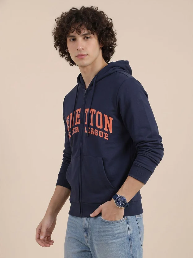 GAP Men Full Sleeve Self Design Hooded Sweatshirt - Image 7