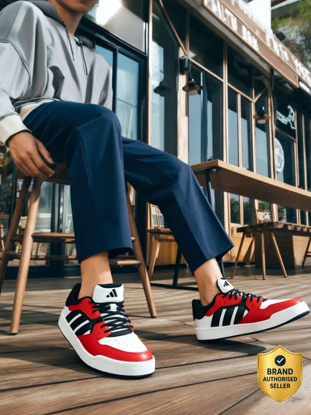 ADIDAS Blockz Sneaker Sneakers For Men (Red , 10)
